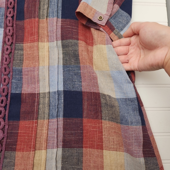 Hayden Women's Plaid Pocket Dress (S) - Picture 4 of 6